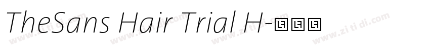 TheSans Hair Trial H字体转换